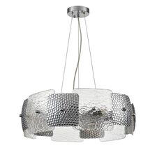 Lumion 47596; 6588/6 Люстра подвесная MODERNI LN25 146 хром/тонированное стекло, металл/стекло E14 6*40W 220V LIBERTI