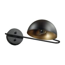 Lumion 45508; 5293/1WA Бра с выключателем LOFTI LN23 черный, золотой E27 1*60W 220V KENT