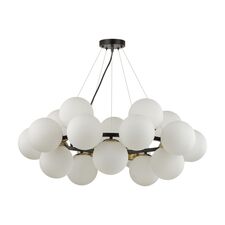 Lumion 46796; 6508/20 Люстра MODERNI LN23 105 чёрный, белый, бронза E14 20*40W 220V MELONA