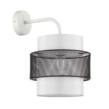 Lumion 47640; 8002/1W Бра MODERNI LN25 159 белый, черный металл/металл, текстиль Е27 60W 220V ANIMAISA
