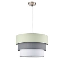 Lumion 47693; 8039/3 Подвесной светильник MODERNI LN25 133 никель/мятный/серый/белый, металл/текстиль Е27 3*60W 220V ILAIDA