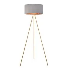 Lumion 47745; 8075/1F Торшер NEOCLASSI LN25 368 золото/серый, металл/текстиль E27 1*60W 220V AVIOLA