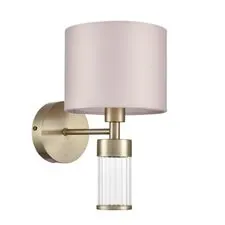 Lumion 48043; 8109/1W Бра MODERNI LN25 129 латунь титаниум/бежевый, металл/текстиль/стекло E14 40W 220V DAMONA