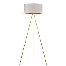 Lumion 47747; 8077/1F Торшер NEOCLASSI LN25 368 золото/белый, металл/текстиль E27 1*60W 220V TAPIOKA