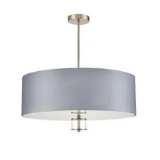 Lumion 48046; 8108/7C Люстра потолочная MODERNI LN25 131 латунь титаниум/серый, металл/текстиль/стекло E14 7*40W 220V DAMONA