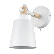 Lumion 47784; 8097/1W Бра MODERNI LN25 269 белый/белый металл, дерево/металл Е27 1*60W 220V ROSALINA