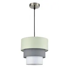 Lumion 47691; 8039/1 Подвесной светильник MODERNI LN25 133 никель/мятный/серый/белый, металл/текстиль Е27 60W 220V ILAIDA