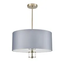 Lumion 48044; 8108/5C Люстра потолочная MODERNI LN25 131 латунь титаниум/серый, металл/текстиль/стекло E14 5*40W 220V DAMONA