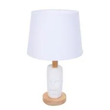 Lumion 48256; 8210/1T Настольная лампа MODERNI LN25 белый, керамика/текстиль Е27 1*60W 220V VISIONA