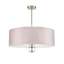 Lumion 48047; 8109/7C Люстра потолочная MODERNI LN25 129 латунь титаниум/бежевый, металл/текстиль/стекло E14 7*40W 220V DAMONA