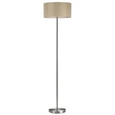Lumion 48581; 8250/2F Торшер MODERNI LN25 никель/бежевый, металл/текстиль Е27 2*60W 220V NIKKI