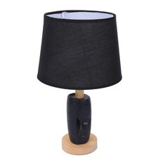 Lumion 48255; 8209/1T Настольная лампа MODERNI LN25 черный, керамика/текстиль Е27 1*60W 220V VISIONA