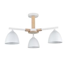 Lumion 47776; 8095/3C Люстра потолочная MODERNI LN25 268 белый/белый металл, дерево/металл Е27 3*60W 220V COLANGE