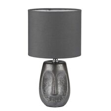 Lumion 48143; 8147/1T Настольная лампа MODERNI LN25 серый, керамика/текстиль Е27 1*60W 220V AKIVI