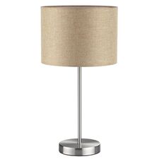 Lumion 48580; 8250/1T Настольная лампа MODERNI LN25 никель/бежевый, металл/текстиль Е27 60W 220V NIKKI