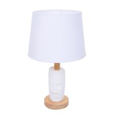 Lumion 48256; 8210/1T Настольная лампа MODERNI LN25 белый, керамика/текстиль Е27 1*60W 220V VISIONA