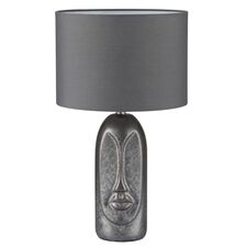 Lumion 48142; 8146/1T Настольная лампа MODERNI LN25 серый, керамика/текстиль Е27 1*60W 220V AKIVI
