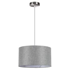 Lumion 48588; 8251/2 Подвес MODERNI LN25 никель/серый, металл/текстиль Е27 2*60W 220V NIKKI