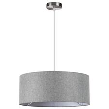 Lumion 48589; 8251/3 Подвес MODERNI LN25 никель/серый, металл/текстиль Е27 3*60W 220V NIKKI