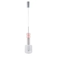 Lumion 46570; 6505/1 Подвес SUSPENTIONI LN23 303 хром, розовый, белый GU10 50W 220V VERONA