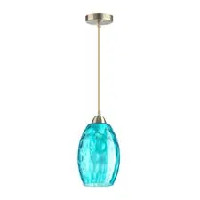 Lumion 42980; 4490/1 Подвес SUSPENTIONI LN20 314 античная бронза, голубой E27 60W 220V SAPPHIRE