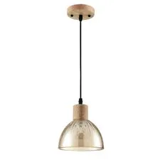 Lumion 47712; 8054/1A Подвесной светильник SUSPENTIONI LN25 310 дерево/амбер металл/стекло E27 1*60W 220V NATANA