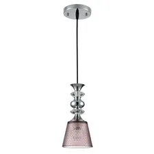 Lumion 47706; 8048/1A Подвесной светильник SUSPENTIONI LN25 308 хром/розовый металл/стекло E27 1*60W 220V MANOLA