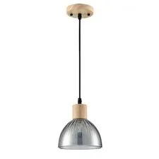 Lumion 47711; 8053/1A Подвесной светильник SUSPENTIONI LN25 310 дерево/смоки металл/стекло E27 1*60W 220V NATANA