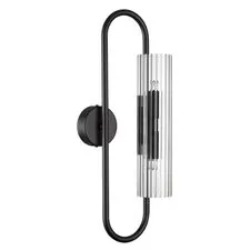 Lumion 47495; 6561/2W Бра SUSPENTIONI LN25 241 черный/прозрачный/металл/стекло G9 2*20W 220V TORONTO