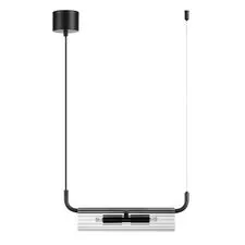 Lumion 47497; 6561/2 Подвес SUSPENTIONI LN25 241 черный/прозрачный/металл/стекло G9 2*20W 220V TORONTO