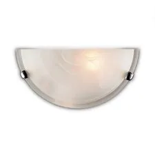 SONEX 2403; 053 хром GLASSI SN 226 Бра стекло / белое E27 1*100Вт 300х150 DUNA