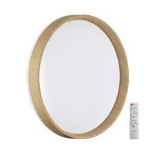 SONEX 47016; 7684/EL BASICA SN 166 Светильник пластик / коричневый под дерево LED 70Вт 3000-6000K D490 IP43 пульт ДУ GARI WOOD