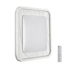 SONEX 47013; 7682/EL COLOR SN 164 Светильник пластик / серый под дерево LED 70Вт 3000-6000K 507х507 IP43 пульт ДУ MAVI WOOD