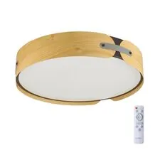 SONEX 1026884; 7721/100L AVRA LED SN 058 Светильник металл / пластик / белый / черный/дерево LED 100Вт 3000-6000K D600 IP20 пульт ДУ CORAGGIO
