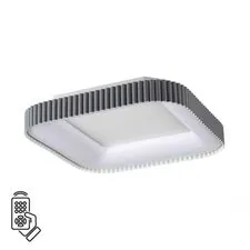 SONEX 48664; 7769/56L AVRA LED SN 039 Светильник металл / белый / серый LED 56Вт+14Вт 3000-6000K 500х500 IP43 пульт ДУ+подсветка SHARMEL