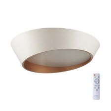 SONEX 46677; 7693/60L AVRA LED SN 048 Светильник металл / акрил / белый / золотистый LED 60Вт 3000-6000K D500 IP20 пульт ДУ APEX