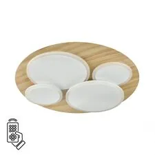 SONEX 1032126; 7734/60L MITRA LED SN Светильник металл / акрил / стекло / белый / под дерево LED 60Вт 3000-6000К D450 IP20 пульт ДУ PINE