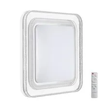 SONEX 47018; 7685/EL MARON SN 181 Светильник пластик / серебристый LED 70Вт 3000-6000K 490х490 IP43 пульт ДУ SUZY SILVER