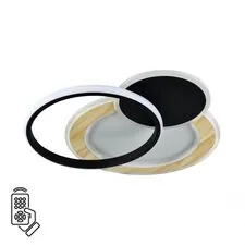 SONEX 1032195; 7735/80L MITRA LED SN 065 Светильник металл / акрил / белый / под дерево/черный LED 80Вт 3000-6000К 450x450 IP20 пульт ДУ PINE