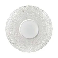 SONEX 38707; 2048/DL PALE SN 049 Светильник пластик / белый / прозрачный / хром LED 48Вт 3000-6300K D420 IP43 пульт ДУ VISMA