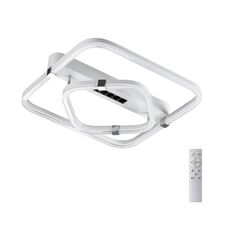 SONEX 46646; 7665/64LS MITRA LED SN 64 Светильник пластик / белый LED 64Вт 3000-4000-6000K 545х505 IP20 пульт ДУ TRECKY