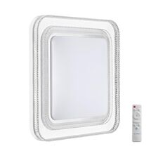 SONEX 47018; 7685/EL MARON SN 181 Светильник пластик / серебристый LED 70Вт 3000-6000K 490х490 IP43 пульт ДУ SUZY SILVER