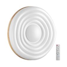SONEX 47052; 7674/EL PALE SN 202 белый / натуральное дерево LED 70Вт 3000-6000К D470 IP43 пульт ДУ FASS WOOD