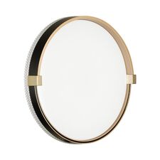 SONEX 46889; 7647/CL PALE SN 189 Светильник пластик / белый / черный / золотой LED 30Вт 4000К D340 IP43 OLIDI BLACK