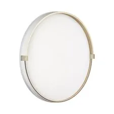 SONEX 46887; 7646/DL PALE SN 189 Светильник пластик / белый / золотой LED 48Вт 4000К D390 IP43 OLIDI WHITE