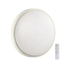 SONEX 45974; 7628/DL PALE SN 170 Светильник пластик / беленый под дерево LED 48Вт 3000-6300K D400 IP43 пульт ДУ LOSTA
