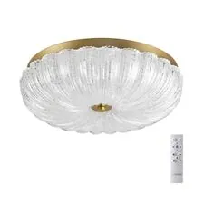 SONEX 1027538; 7719/48L PIKO LED SN 027 Светильник металл / стекло / прозрачный / золотой LED 48Вт 3000-6500K D400 IP20 пульт ДУ TESORO