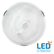 SONEX 46502; 7601/DL SNOK SN Светильник стекло / белое / хром LED 48Вт 4000K D405 IP20 LUFE