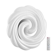 SONEX 47039; 7675/DL PALE SN 201 Светильник пластик / белый / серебристый LED 48Вт 3000-6000К D380 IP43 пульт ДУ AGAP