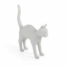 Seletti 00125760; 15040 Настольная лампа Jobby The Cat White
